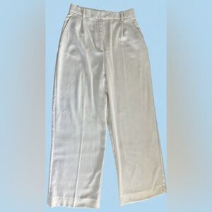 Zara women’s high-waisted, wide-leg trousers.  Size 26 EU 5 US.